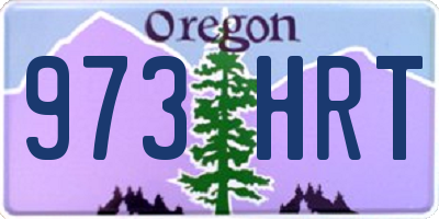 OR license plate 973HRT