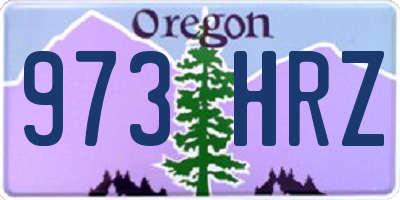 OR license plate 973HRZ