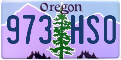 OR license plate 973HSO