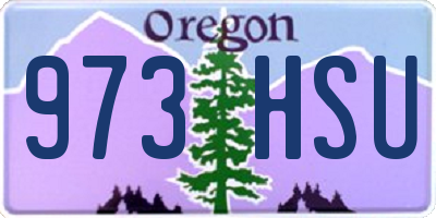 OR license plate 973HSU