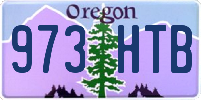 OR license plate 973HTB