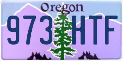 OR license plate 973HTF
