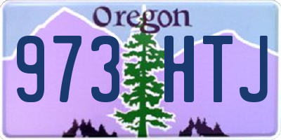 OR license plate 973HTJ