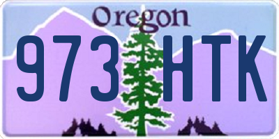 OR license plate 973HTK