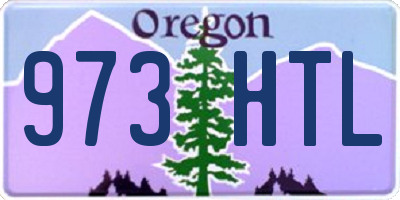 OR license plate 973HTL