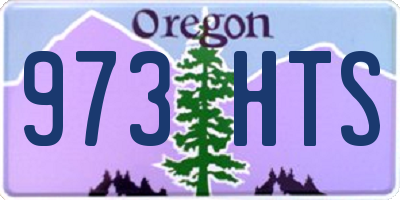 OR license plate 973HTS