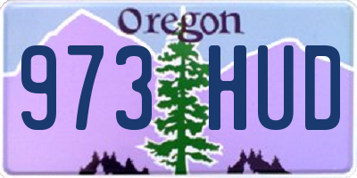 OR license plate 973HUD