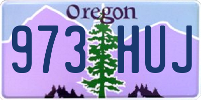 OR license plate 973HUJ