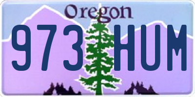OR license plate 973HUM