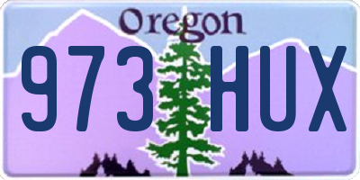 OR license plate 973HUX
