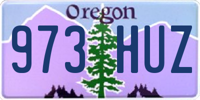 OR license plate 973HUZ