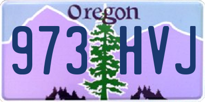 OR license plate 973HVJ