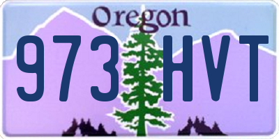 OR license plate 973HVT