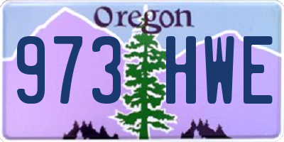 OR license plate 973HWE