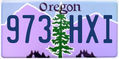 OR license plate 973HXI