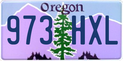 OR license plate 973HXL