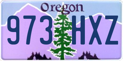OR license plate 973HXZ