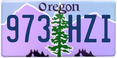 OR license plate 973HZI