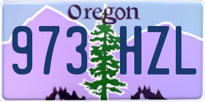 OR license plate 973HZL