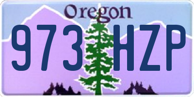 OR license plate 973HZP