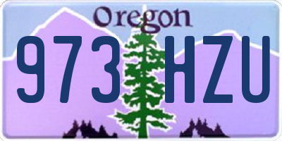 OR license plate 973HZU
