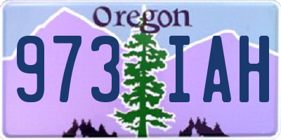 OR license plate 973IAH