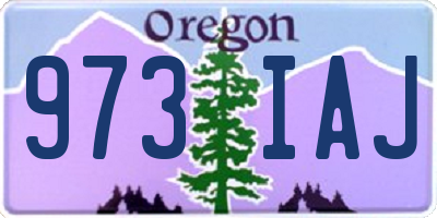 OR license plate 973IAJ