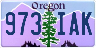 OR license plate 973IAK