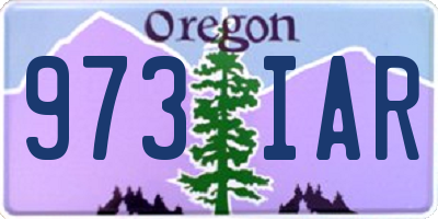 OR license plate 973IAR