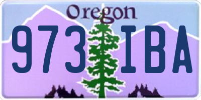 OR license plate 973IBA