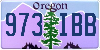 OR license plate 973IBB