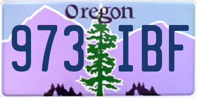 OR license plate 973IBF