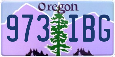 OR license plate 973IBG