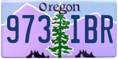 OR license plate 973IBR
