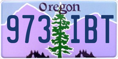 OR license plate 973IBT