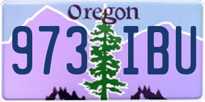 OR license plate 973IBU