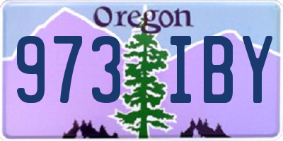 OR license plate 973IBY