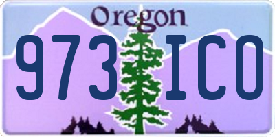 OR license plate 973ICO
