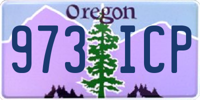 OR license plate 973ICP