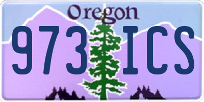 OR license plate 973ICS