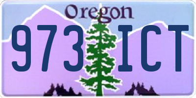 OR license plate 973ICT