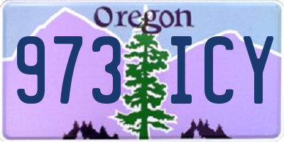 OR license plate 973ICY