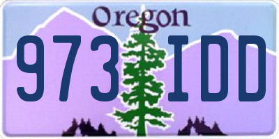 OR license plate 973IDD