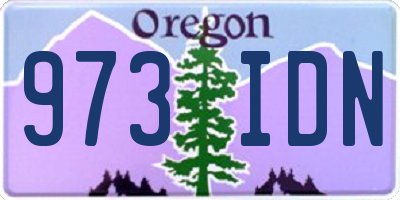 OR license plate 973IDN
