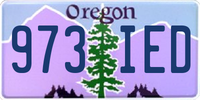 OR license plate 973IED