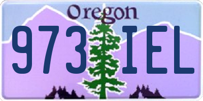 OR license plate 973IEL