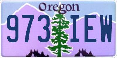 OR license plate 973IEW
