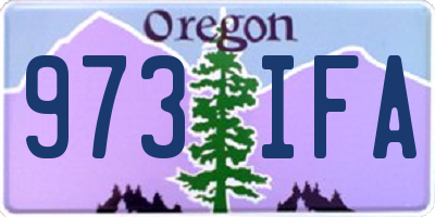 OR license plate 973IFA