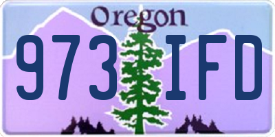 OR license plate 973IFD