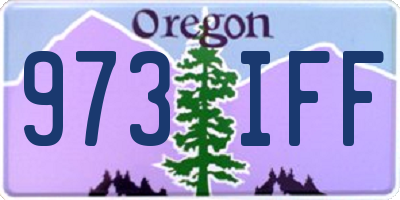 OR license plate 973IFF